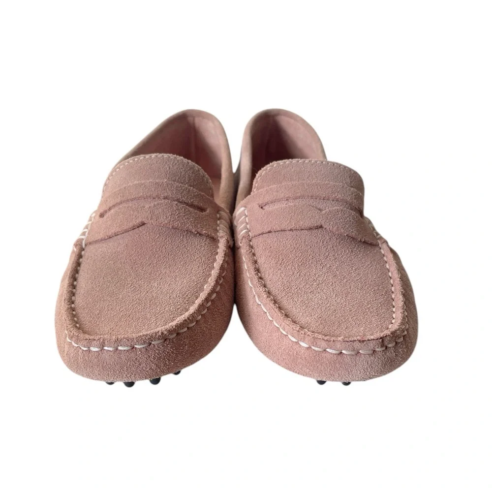 Mossimo Matteo pink suede driving loafer moccasins